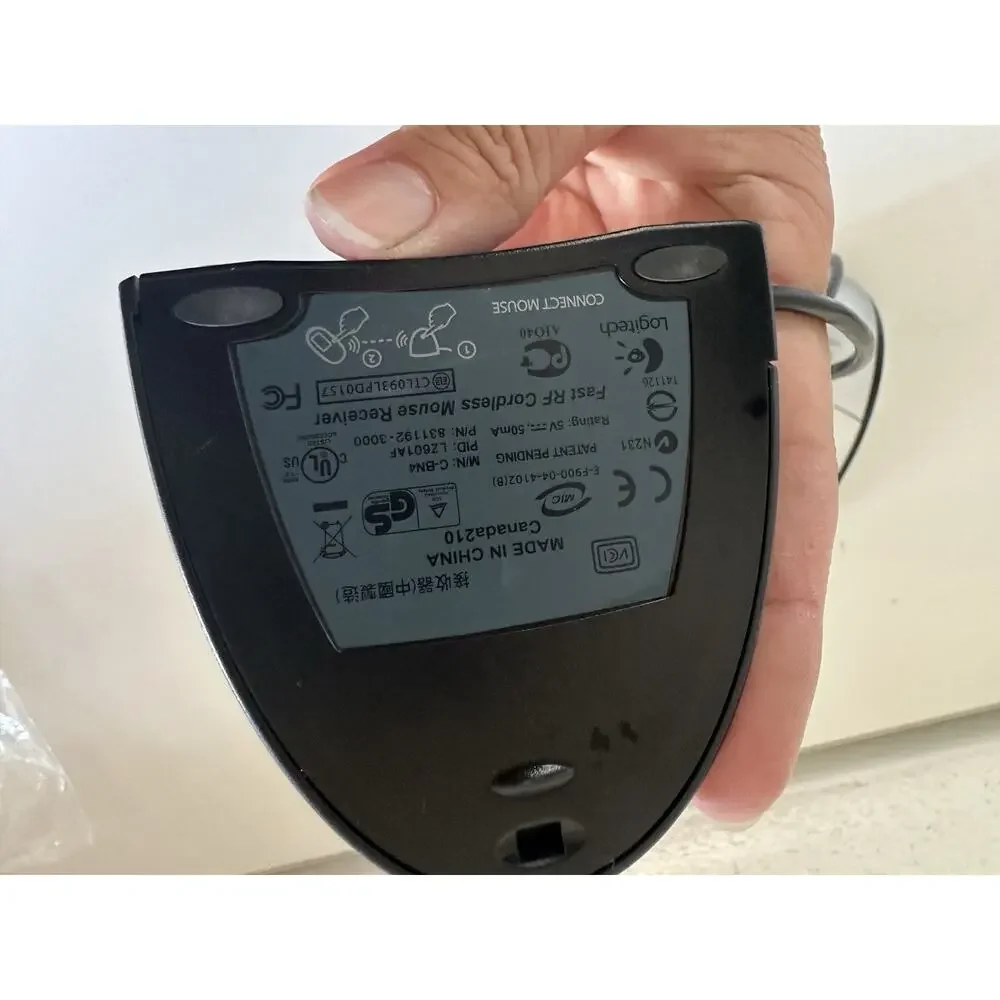 Logitech - Cordless Mouse Receiver COMBO- USB - Model C-BN4 Tested And Working.